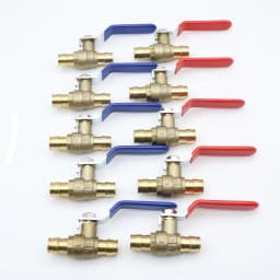 KING SMART 1/2" F1960/PEX A Ball Valve; for Hot and Cold Water System; 1/4 Turn;10 Pcs/Case; 80281