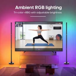 Modern RGB Corner Floor Lamp Smart APP Control Dimmable Color Changing Ambient Light for Bedroom Living Room Gaming