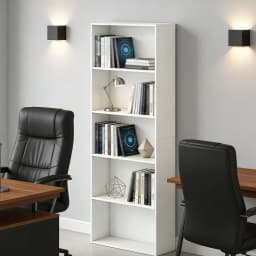 5-Tier Freestanding Open Bookshelf w/ 2 Anti-tipping Devices for Living Room