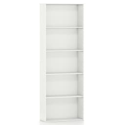 5-Tier Freestanding Open Bookshelf w/ 2 Anti-tipping Devices for Living Room