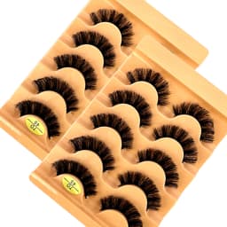 New 10 Pairs (2 Box) Cat Eyelashes Fluffy False Eyelashes Naturally Soft & Thick 9D Faux Mink Eyelashes Enhance Eye Makeup