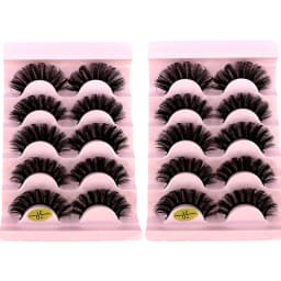 New 10 Pairs (2 Box) Cat Eyelashes Fluffy False Eyelashes Naturally Soft & Thick 9D Faux Mink Eyelashes Enhance Eye Makeup