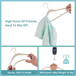 Baby Velvet Hangers 30/50 Pack - 11 Inch Premium Felt Non Slip Kids Hanger for Infant & Toddler Clothes - 0.2" Slim Space-Saving Baby Felt Hangers for Children's Closet with 10 Clips