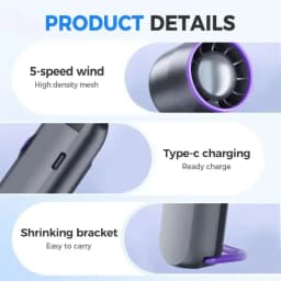 Portable Fan Handheld Fans with Speed Summer Mini Portable Hand Fans Women Men Personal Fan for Travel Vacation Camping