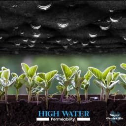 Heavy-duty non-woven geotextile, suitable for gardens, flower beds, soil separation, surface coverage, and lawn beautification