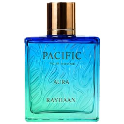 Rayhaan Pacific Aura - Citrus, Aromatic, Mint, Amber, Fresh - Eau De Parfum Spray for Men, 3.4 Ounce / 100 ml