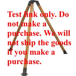 Test link only. Do not make a purchase. We will not ship the goods if you make a purchase.!!!!!!!Vivere Steel Tripod Brakits or 4x4 Posts