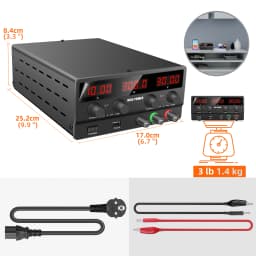 Nice-Power Adjustable DC Power Supply 30V 10A Lab Power Supply 300W Voltage Regulator Stabilizer 60V 5A Switching Bench Source