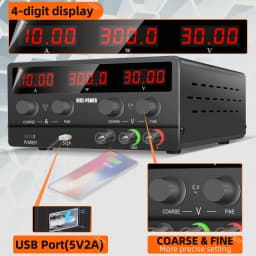 Nice-Power Adjustable DC Power Supply 30V 10A Lab Power Supply 300W Voltage Regulator Stabilizer 60V 5A Switching Bench Source