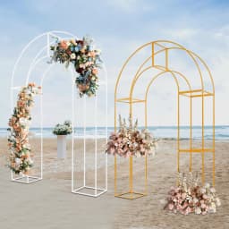 Three-dimensional Arch Wedding Stand, 1.5*2.3m Backdrop Flowers Frame, Free Standing Wedding Party Arch For Weddings, Parties