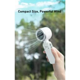 Portable Mini Handheld Fan USB Rechargeable Long Battery Life 3-in-1 Personal Turbo Cooling Fan for Outdoor, Travel, Office