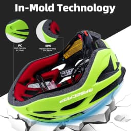 Basecamp Bicycle Helmet for Adults with Rear LED Light & Detachable Magnetic Goggles – Lightweight, Adjustable Cycling Helmet for Men & Women, Mountain & Road Bike