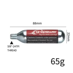 Ctrepower CO2 Bike Tire Inflator – Quick Push-Button Release Fits Presta & Schrader Valves CO2 Bike Pump or 5pcs 16g Threaded CO2 Cartridges Compatible for MTB Road Bikes