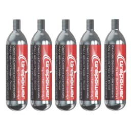 Ctrepower CO2 Bike Tire Inflator – Quick Push-Button Release Fits Presta & Schrader Valves CO2 Bike Pump or 5pcs 16g Threaded CO2 Cartridges Compatible for MTB Road Bikes