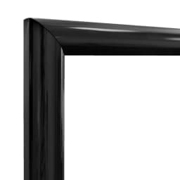 Black Rounded Profile Picture Frame for Wall 20x28 Inches Photo Frame with Mat for Poster Art Display