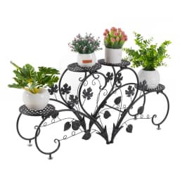 4-Tier Plant Stand Display Shelf Garden Patio Planter Rack Home Decor Flower Stand for Indoor Outdoor