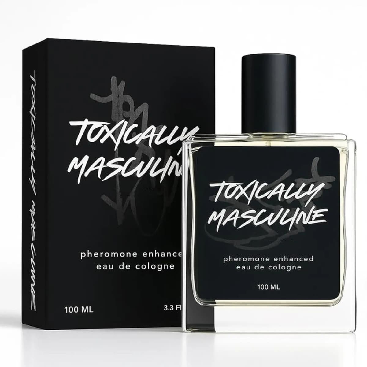 Toxically Masculine Cologne Infused Eau de Cologne for Men, 100 ml / 3.4 Fl Oz Spray, Classic Cologne Scent Masculine Fragrance, Long Lasting Men’s Cologne for Daily Wear, Night Out & Gifts for Him