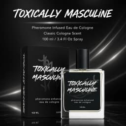 Toxically Masculine Cologne Infused Eau de Cologne for Men, 100 ml / 3.4 Fl Oz Spray, Classic Cologne Scent Masculine Fragrance, Long Lasting Men’s Cologne for Daily Wear, Night Out & Gifts for Him
