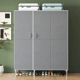 A Simple Wardrobe with Magnetic Suction Double Door Type, Magnetic Suction Thickened Panel, Cloth Portable Wardrobe for Bedroom