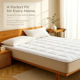 360gsm Thin Mattress Protector Pad for Twin Full Queen King - Breathable Waterproof Dustproof Bedding Protector