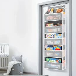 5-Tier Behind Door Hanging Shoe Organizer Multilayer Dustproof Large Capacity Bedroom Storage Bag
