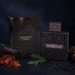 Luxury Black Hollow Metal Rayhaan Obsidian Mens Cologne Long Lasting Arabic Oriental Woody Scent Men Perfume Eau De Toilette Gift Box For Men Holiday Birthday Present