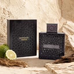 Luxury Black Hollow Metal Rayhaan Obsidian Mens Cologne Long Lasting Arabic Oriental Woody Scent Men Perfume Eau De Toilette Gift Box For Men Holiday Birthday Present