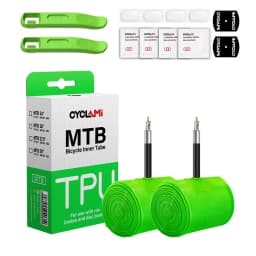 2 Pcs CYCLAMI Mountain Bike Inner Tube UltraLight MTB 26 27.5 29 Inch TPU Hose Metal Presta Valve 45mm FV For Mountain 1.9 - 2.5