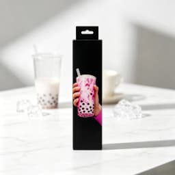 12ct Compostable Boba Straws, Disposable Wide Drinking Straws