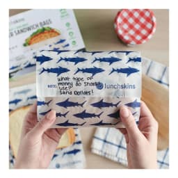 Recyclable & Sealable Paper Sandwich Bags - Shark - 50ct