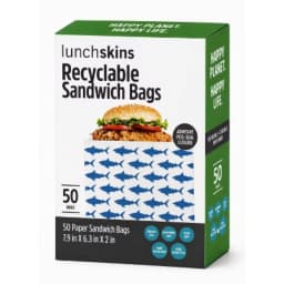 Recyclable & Sealable Paper Sandwich Bags - Shark - 50ct