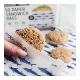 Recyclable & Sealable Paper Sandwich Bags - Shark - 50ct
