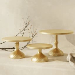 Three Piece Wedding Metal Cake Stand, High And Low Cake Display Stand, Wedding Dessert Table, Cake Tray Props, Cake Stand Set,
