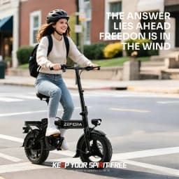 14 Inch 500W Ebike with Ergonomic Adjustable Seat, UL2849 Safety Certified, Front Brake, Factory Original, US Warehouse Shipping