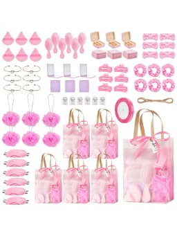 Baby Shower Prizes Modern Sleek 74 Pcs Blue Game Winners Gifts Clear Tote Bags Spa Headbands Puffs Mirrors Jewelry Boxes For Bridal Shower Bachelorette Party Wedding Favors Party Supplies Housewarming Gift Mother's Day Gift