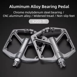 ROCKBROS Bike Pedals Aluminum Alloy Anti-slip One-Piece Ultralight Sealed Bearing Cycling Pedals Waterproof Bicycle Accessories