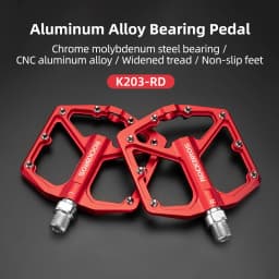 ROCKBROS Bike Pedals Aluminum Alloy Anti-slip One-Piece Ultralight Sealed Bearing Cycling Pedals Waterproof Bicycle Accessories