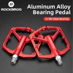 ROCKBROS Bike Pedals Aluminum Alloy Anti-slip One-Piece Ultralight Sealed Bearing Cycling Pedals Waterproof Bicycle Accessories