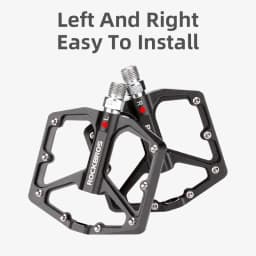 ROCKBROS Bike Pedals Aluminum Alloy Anti-slip One-Piece Ultralight Sealed Bearing Cycling Pedals Waterproof Bicycle Accessories
