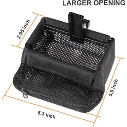 Heat Resistant Brass Catcher for Thickened Nylon Cartridge Casing Shell Catcher Net with Quick Release Zipper,  Picatinny Rail Mounts - Holds 100+ Casings