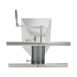 Manual Grain Mill Grinder Silver Stainless Steel 4L Hopper Adjustable Roller Gap Complete Fittings for Barley Wheat Home Beer Brewing