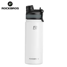 ROCKBROS Thermos Water Bottle 500ml 1000ml Thermal Cup Non Slip 304 Stainless Steel Cold And Hot Thermo Cup Cycling Hiking Equipment