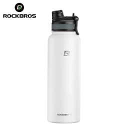 ROCKBROS Thermos Water Bottle 500ml 1000ml Thermal Cup Non Slip 304 Stainless Steel Cold And Hot Thermo Cup Cycling Hiking Equipment