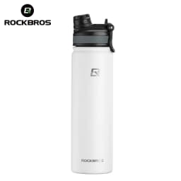 ROCKBROS Thermos Water Bottle 500ml 1000ml Thermal Cup Non Slip 304 Stainless Steel Cold And Hot Thermo Cup Cycling Hiking Equipment