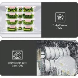 Glass Food Storage Containers Modern Cute Clear Glass Meal Prep Containers 10 Pack Pink Snap Locking Lids Airtight Leakproof Glass Lunch Boxes For Kitchen Storage Leftovers On The Go Thanksgiving Christmas Housewarming Gift