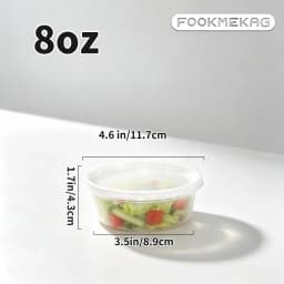 48-Piece Durable Reusable PP Plastic Soup Cup Set with Leak-Proof Lids, Microwave and Fridge Safe, Good Sealing Performance, Available in Multiple Sizes (8/16/24/32 oz), Dishwasher Safe, Suitable for Takeout, Restaurants, Home Offices, and Daily Meal Prep
