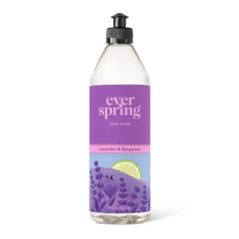 Lavender & Bergamot Liquid Dish Soap - 18 fl oz - Cleaner, Paraben-Free, Phthalate-Free, Animal By-Product-Free