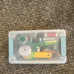 1.9qt Clear Latching Storage Bin Plastic Organizer Container