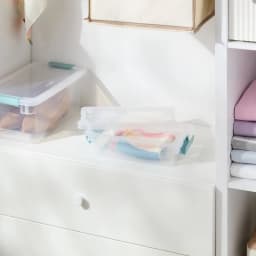 1.9qt Clear Latching Storage Bin Plastic Organizer Container