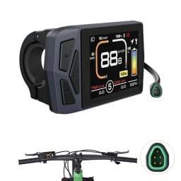 Electric Bike Display EKD01 CAN/UART Protocol Bluetooth Navigation Multilingual eBike Computer 9 PAS For BAFANG Motor Protocol 5PIN IP6